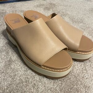 Women's Sorel Tan Heel Sandals